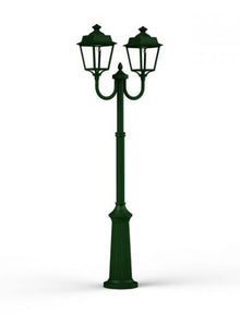 Place des Vosges 1 Evolution Model 13 Double Arm Clear Glass Lamp Post
