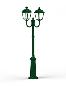 Place des Vosges 1 Evolution Model 13 Double Arm Clear Glass Lamp Post