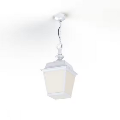 Place Des Vosges 1 Tradition Frosted Glass Chain Pendant with Four-Sided Lantern