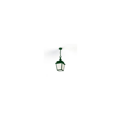 Place Des Vosges 1 Tradition Frosted Glass Chain Pendant with Four-Sided Lantern