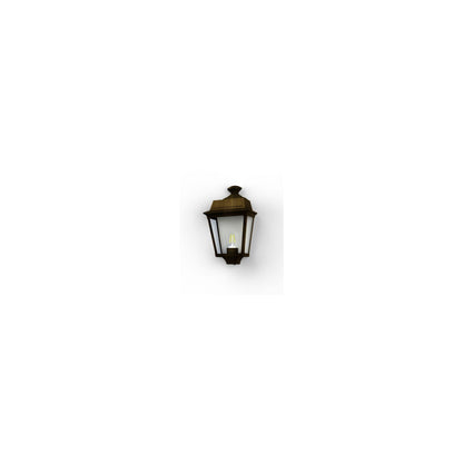Place Des Vosges 1 Tradition Clear Glass Wall Light with Four-Sided Lantern