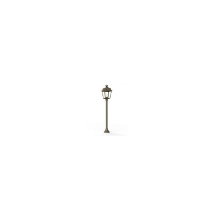 Place Des Vosges 1 Tradition Small Clear Glass Lamp Post with Minimalist lines style lantern