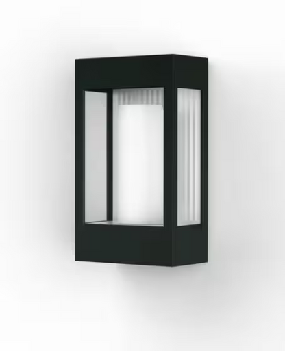 Brick Clear Glass Decorative Wall Light with Polycarbonate Removable Bulb Cover