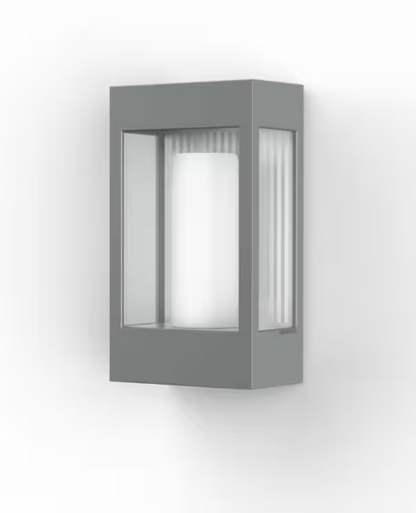 Brick Clear Glass Decorative Wall Light with Polycarbonate Removable Bulb Cover