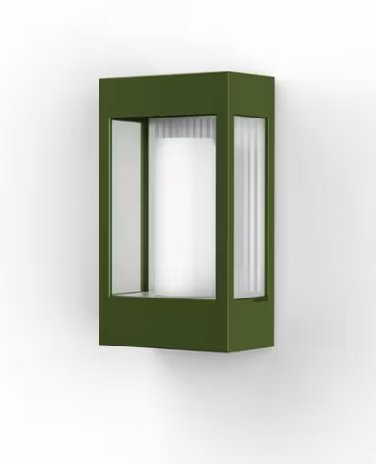 Brick Clear Glass Decorative Wall Light with Polycarbonate Removable Bulb Cover