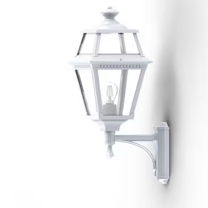 Place Des Vosges 2 Clear Glass Upwards Wall Bracket with Four-Sided Lantern