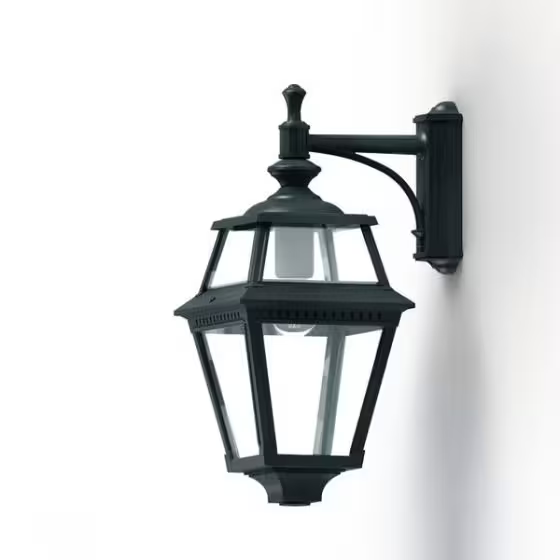 Place Des Vosges 2 Clear Glass Downwards Wall Bracket