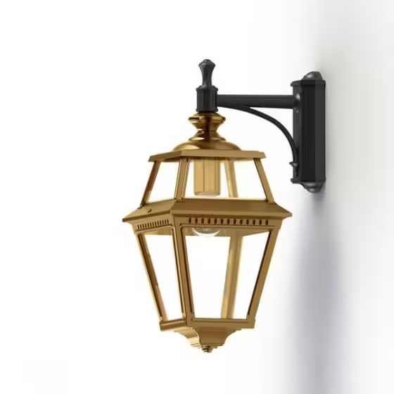 Place Des Vosges 2 Clear Glass Downwards Wall Bracket