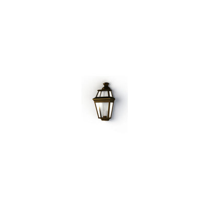 Place Des Vosges 3 Clear Glass Wall Light with Four-Sided Lantern