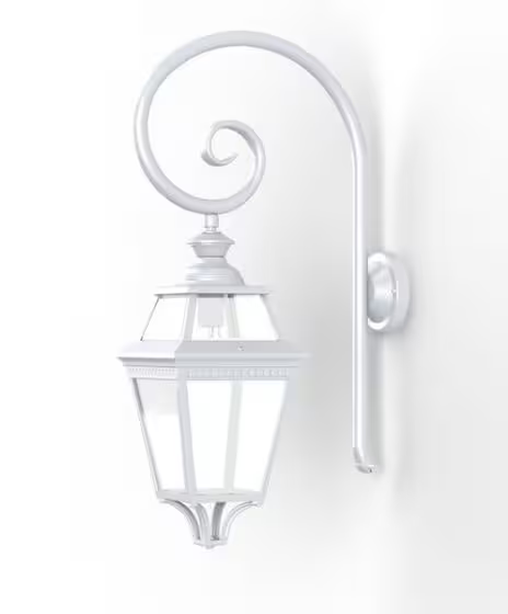 Place Des Vosges 3 Clear Glass Swan Neck Wall Bracket