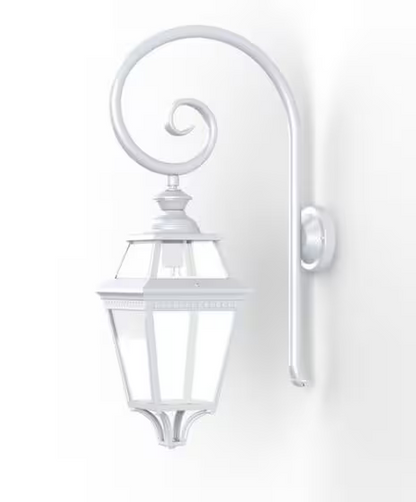 Place Des Vosges 3 Clear Glass Swan Neck Wall Bracket