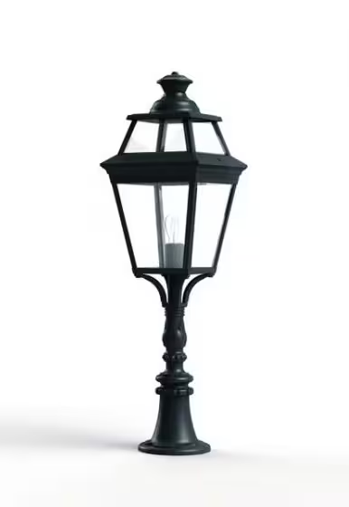 Place Des Vosges 3 Large Clear Glass Padestal