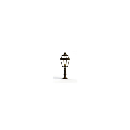 Place Des Vosges 3 Large Clear Glass Padestal with Four-Sided Lantern