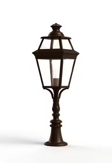 Place Des Vosges 3 Large Clear Glass Padestal