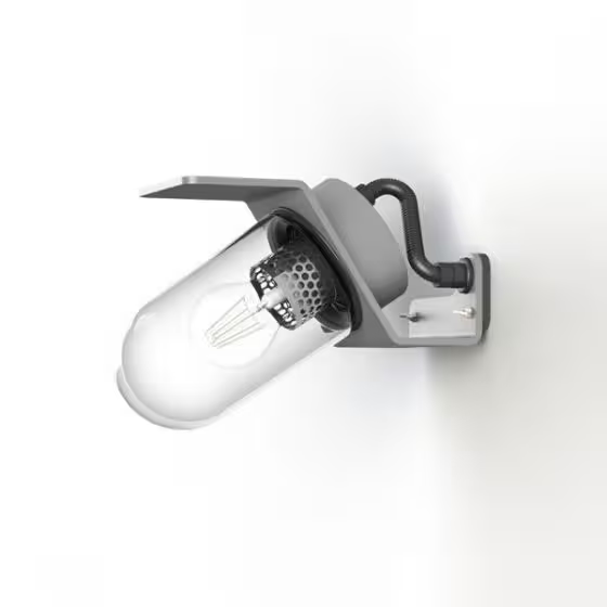 Sherlock Clear Glass Wall Light