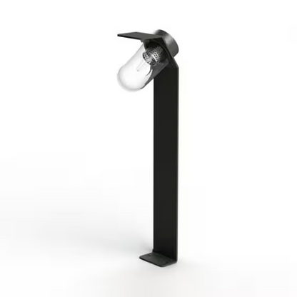 Sherlock Clear Glass Bollard with Extruded Aluminium Profile
