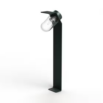 Sherlock Clear Glass Bollard with Extruded Aluminium Profile
