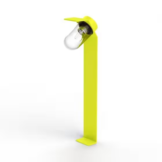 Sherlock Clear Glass Bollard with Extruded Aluminium Profile