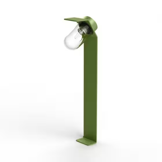 Sherlock Clear Glass Bollard with Extruded Aluminium Profile