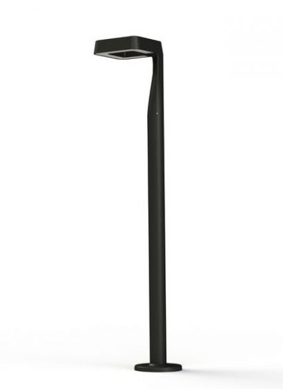Square Model 3 Satin 2700K Built-in LED Bollard