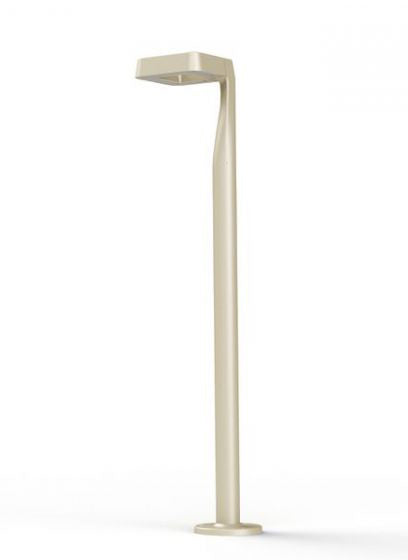 Square Model 3 Satin 2700K Built-in LED Bollard
