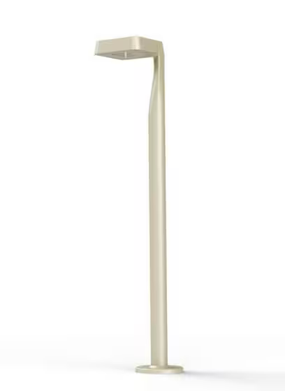Square Large Satin 3000K Built-in LED Bollard