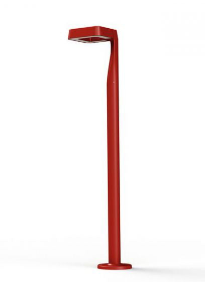 Square Model 3 Satin 2700K Built-in LED Bollard