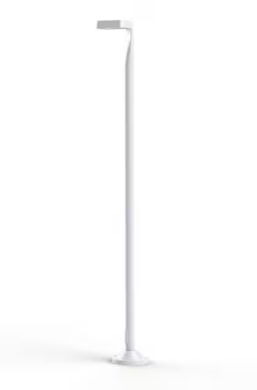 Square Large 4500K LED Lamp Post with Square Shaped, Multi-Directional Head