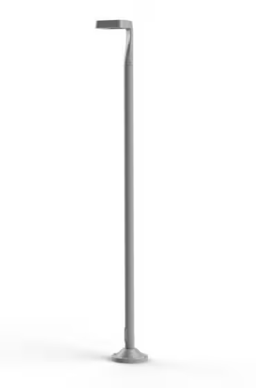 Square Large 4500K LED Lamp Post with Square Shaped, Multi-Directional Head