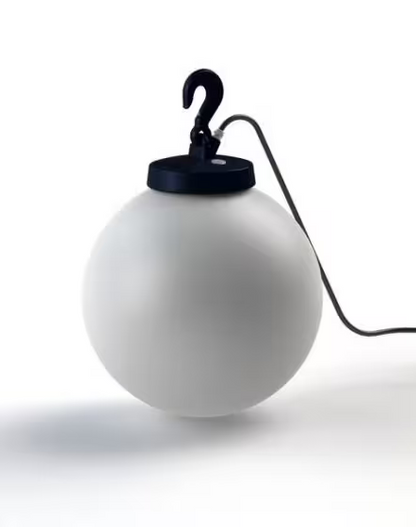 Grumo Small Opal Glass Portable Hanging Light