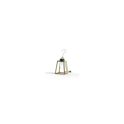 Lampiok Model 1 Portable Clear Glass Lantern with Mounting Hook and Plug