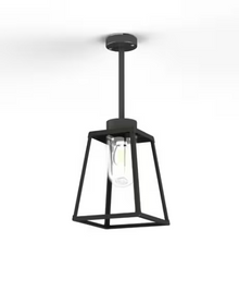 Lampiok Model 2 Small Clear Glass Lantern with minimalist lines style frame