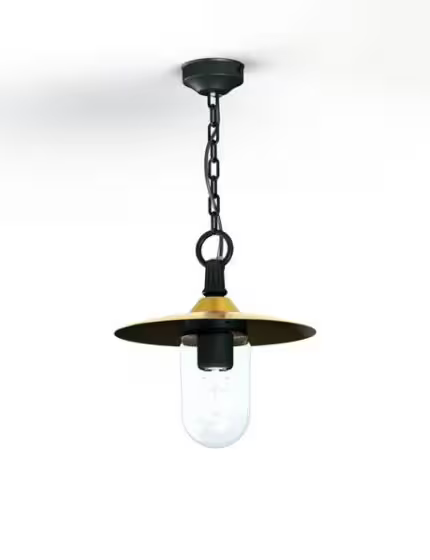 Montana Model 1 Clear Glass & Copper Shade Pendant