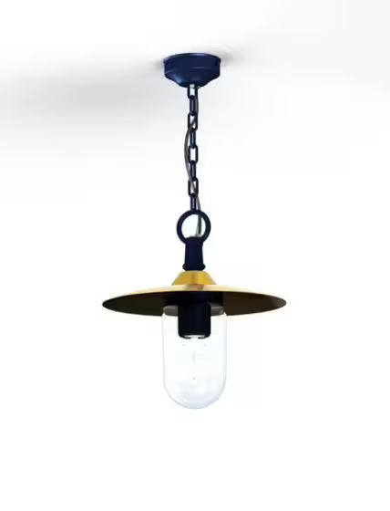 Montana Model 1 Clear Glass & Copper Shade Pendant