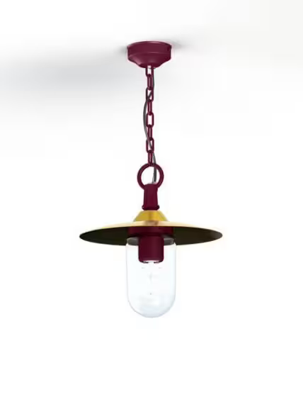 Montana Model 1 Clear Glass & Copper Shade Pendant