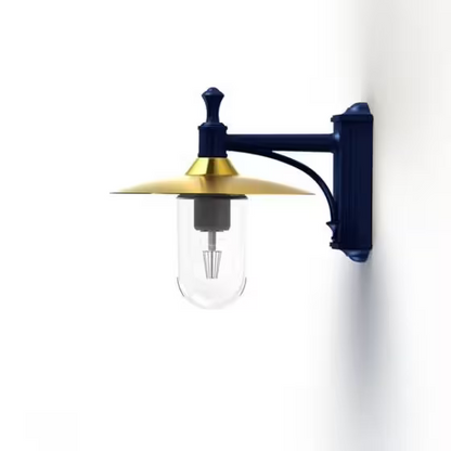 Montana Model 3 Clear Glass & Copper Shade Wall Light