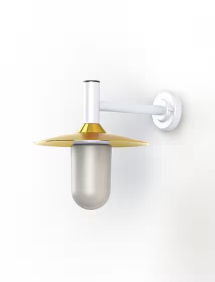 Montana Model 3 Opal Glass & Copper Shade Wall Light