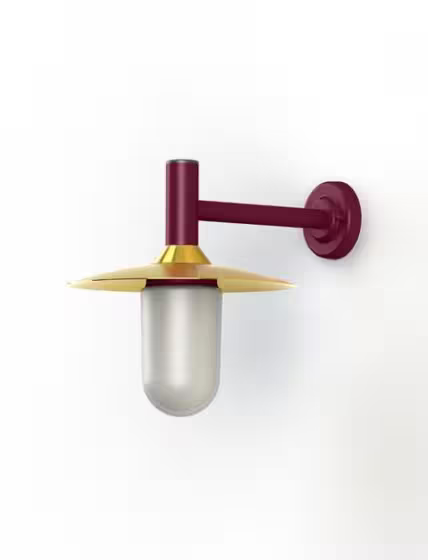 Montana Model 3 Opal Glass & Copper Shade Wall Light