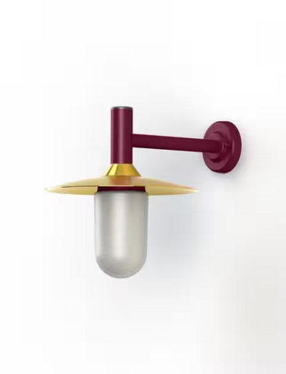 Montana Model 3 Opal Glass & Copper Shade Wall Light