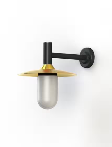 Montana Model 3 Opal Glass & Copper Shade Wall Light