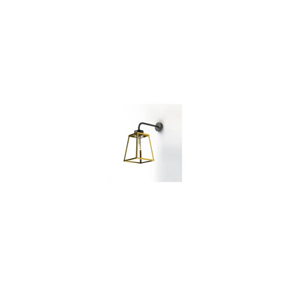 Lampiok Model 5 Wall Bracket Clear Glass Lantern with minimalist lines
