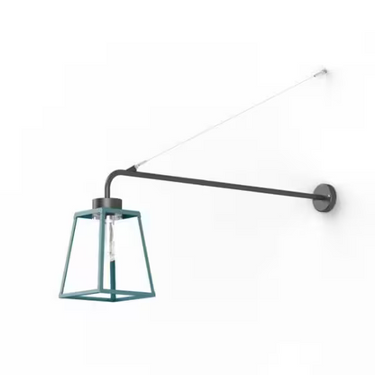 Lampiok Model 6 Extended Wall Bracket Clear Glass Lantern