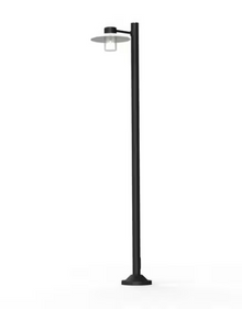 Aubanne Model 4 Clear Glass Lamp Post