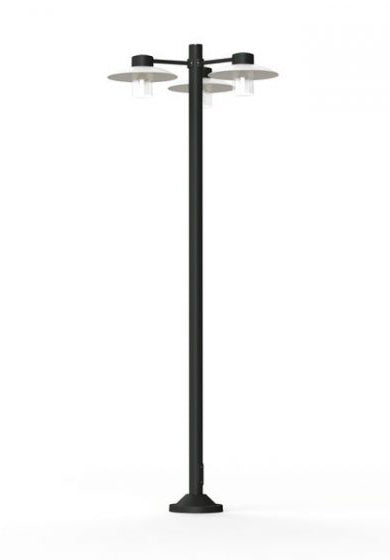Aubanne Model 6 Clear Glass Lamp Post