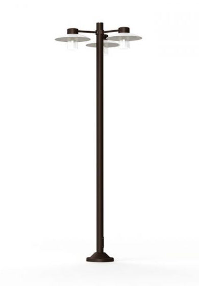 Aubanne Model 6 Clear Glass Lamp Post