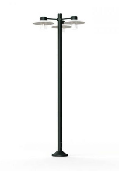 Aubanne Model 6 Clear Glass Lamp Post