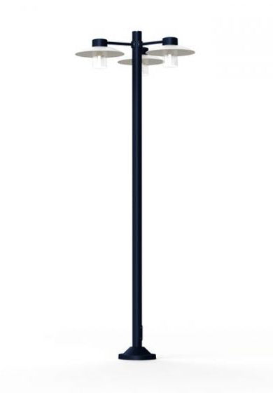 Aubanne Model 6 Clear Glass Lamp Post