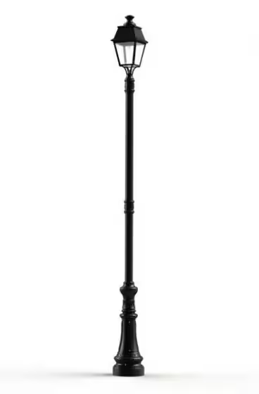 Avenue 4 Large Clear Glass E27 Street Lamp