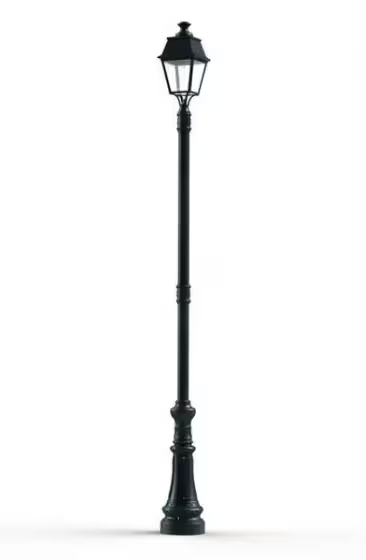 Avenue 4 Large Clear Glass E27 Street Lamp