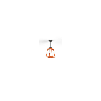 Lampiok Model 3 Medium Clear Glass Lantern with minimalist lines style frame
